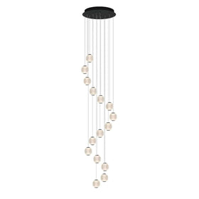 Vencha Lighting Lighting Langdon LED Pendant Light 15Lt 90w Gold, Black Lights-For-You 5510195-BK-3K