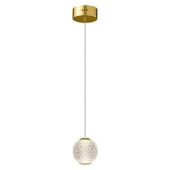 Vencha Lighting Lighting Langdon LED Pendant Light 6w Gold, Black Lights-For-You 5510180-GD-3K