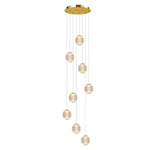 Vencha Lighting Lighting Langdon LED Pendant Light 8Lt 48w Gold, Black Lights-For-You 5510188-GD-3K