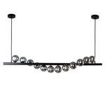 Vencha Lighting Lighting Midday Bar Pendant Light 12Lt Black, Gold Lights-For-You 5510168-BLK