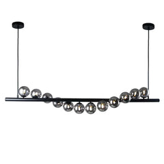 Vencha Lighting Lighting Midday Bar Pendant Light 12Lt Black, Gold Lights-For-You 5510168-BLK