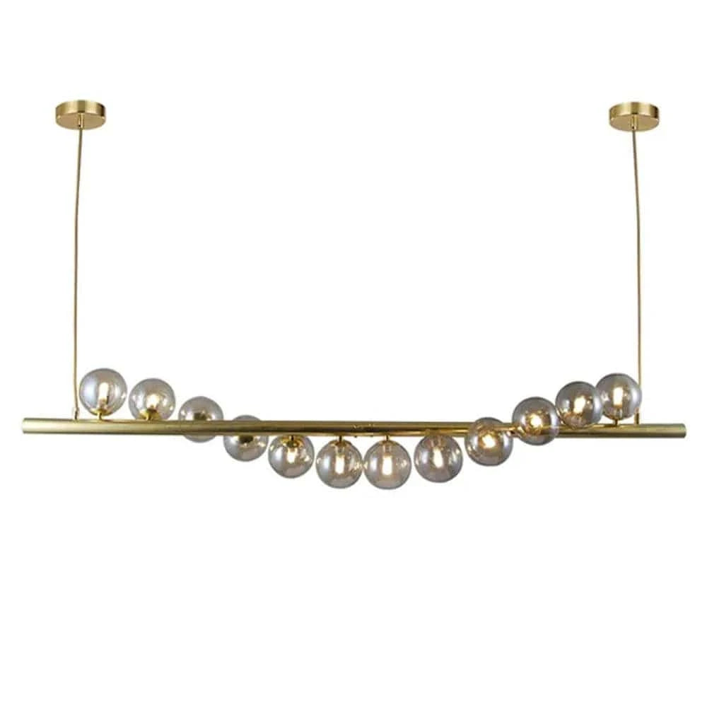 Vencha Lighting Lighting Midday Bar Pendant Light 12Lt Black, Gold Lights-For-You 5510168-GD