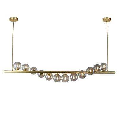 Vencha Lighting Lighting Midday Bar Pendant Light 12Lt Black, Gold Lights-For-You 5510168-GD