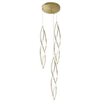 Vencha Lighting Lighting Spear LED Pendant Light 3Lt in Gold Lights-For-You 5510333