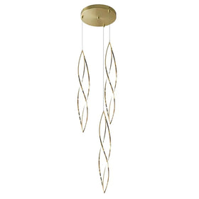 Vencha Lighting Lighting Spear LED Pendant Light 3Lt in Gold Lights-For-You 5510333