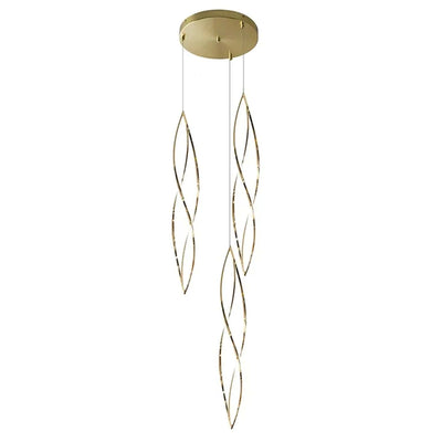 Vencha Lighting Lighting Spear LED Pendant Light 3Lt in Gold Lights-For-You 5510333