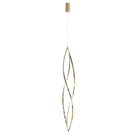 Vencha Lighting Lighting Spear LED Pendant Light in Gold Lights-For-You 5510332