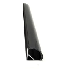 Vencha Lighting Lighting VC1616A Black Corner Aluminium Profile with Black Diffuser - 1m Lights-For-You 5536025-BLK