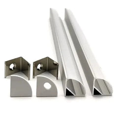 Vencha Lighting Lighting VC1616A Corner Aluminium Profile with Diffuser - 1m Lights-For-You 5536020