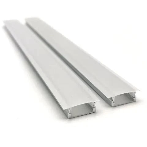 Vencha Lighting Lighting VC1707A Square Aluminium Profile with Winged Diffuser - 1m Lights-For-You 5536012