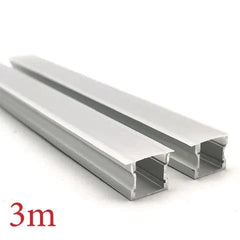 Vencha Lighting Lighting VC1715A Square Aluminium Profile with Winged Diffuser - 3m Lights-For-You 5536016-3M