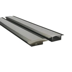 Vencha Lighting Lighting VC2707 Wide Winged Aluminium Profile with Diffuser - 1m - Black Lights-For-You 5536085-BLK