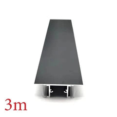 Vencha Lighting Lighting VC4917 Side Mount Aluminium Profile with Diffuser - 3m - Black Lights-For-You 5536091-BLK-3M