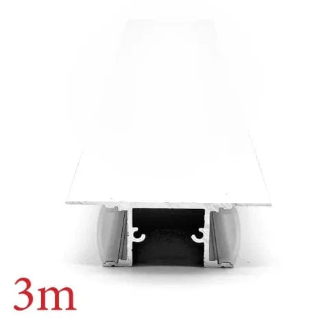 Vencha Lighting Lighting VC4917 Side Mount Aluminium Profile with Diffuser - 3m - White Lights-For-You 5536093-WH-3M