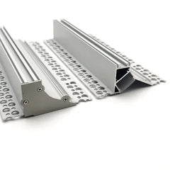 Vencha Lighting Lighting VCB007 Plasterboard Deep Recessed Aluminium Profile with Diffuser - 1m Lights-For-You 5536105