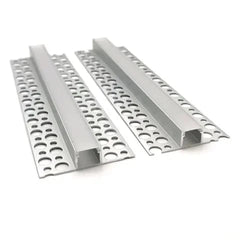 Vencha Lighting Lighting VCB014 Plasterboard Square Aluminium Profile with Diffuser - 1m Lights-For-You 5536099