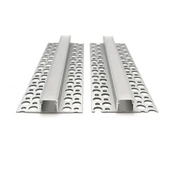 Vencha Lighting Lighting VCB014 Plasterboard Square Aluminium Profile with Diffuser - 1m Lights-For-You 5536099