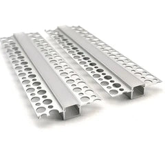 Vencha Lighting Lighting VCB015 Plasterboard Square Aluminium Profile with Diffuser - 1m Lights-For-You 5536100