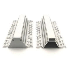 Vencha Lighting Lighting VCB047 Plasterboard Deep Recessed Aluminium Profile with Diffuser - 1m Lights-For-You 5536104