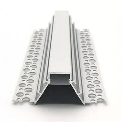 Vencha Lighting Lighting VCB047 Plasterboard Deep Recessed Aluminium Profile with Diffuser - 1m Lights-For-You 5536104
