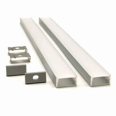 Vencha Lighting Lighting VCF019 Square Aluminium Profile with Diffuser - 1m Lights-For-You 5536030