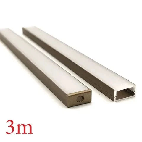 Vencha Lighting Lighting VCF019 Square Aluminium Profile with Diffuser - 3m - Gold Lights-For-You 5536032-GD-3M
