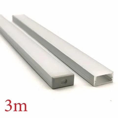 Vencha Lighting Lighting VCF019 Square Aluminium Profile with Diffuser - 3m Lights-For-You 5536030-3M
