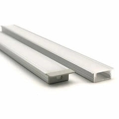 Vencha Lighting Lighting VCF020 Square Winged Aluminium Profile with Diffuser - 1m Lights-For-You 5536040