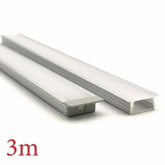 Vencha Lighting Lighting VCF020 Square Winged Aluminium Profile with Diffuser - 3m Lights-For-You 5536040-3M