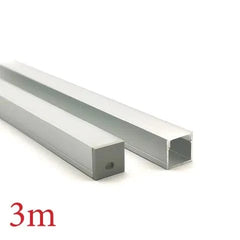 Vencha Lighting Lighting VCF025 Deep Square Aluminium Profile with Diffuser - 3m Lights-For-You 5536050-3M