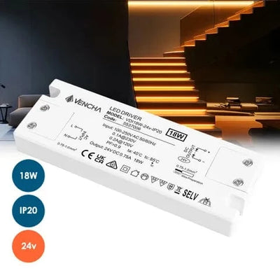 Vencha Lighting Lighting VDI18W 18w 24v IP20 LED Driver Lights-For-You 5537006