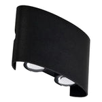 Vencha Lighting Outdoor Up/Down Wall Lights Opula 2 Outdoor Up/Down LED Wall Light in Black or White Lights-For-You 5505079-BK-3K