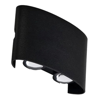 Vencha Lighting Outdoor Up/Down Wall Lights Opula 2 Outdoor Up/Down LED Wall Light in Black or White Lights-For-You 5505079-BK-3K