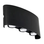 Vencha Lighting Outdoor Up/Down Wall Lights Opula 3 Outdoor Up/Down LED Wall Light in Black or White Lights-For-You 5505080-BK-3K