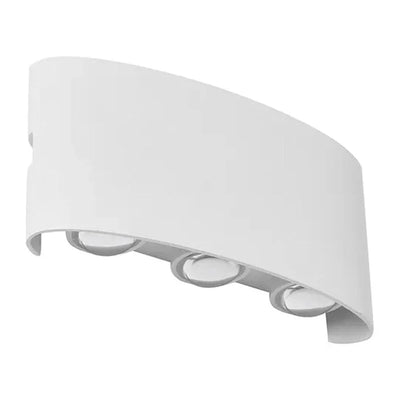 Vencha Lighting Outdoor Up/Down Wall Lights Opula 3 Outdoor Up/Down LED Wall Light in Black or White Lights-For-You 5505080-WH-3K