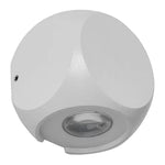 Vencha Lighting Outdoor Wall Lights Benz Outdoor LED Wall LIght 2Lt 4w Black, White Lights-For-You 5505075-WH-3K