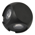 Vencha Lighting Outdoor Wall Lights Benz Outdoor LED Wall Light 4w in Black or White Lights-For-You 5505076-BK-5K