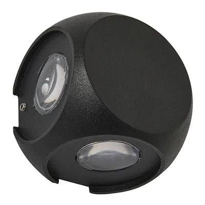 Vencha Lighting Outdoor Wall Lights Benz Outdoor LED Wall Light 4w in Black or White Lights-For-You 5505076-BK-5K