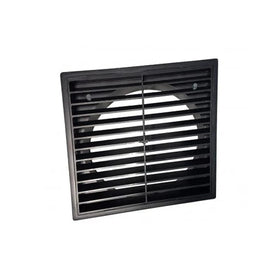 Ventair Accessories Square Fixed Louvre Grille Lights-For-You V100FLBL