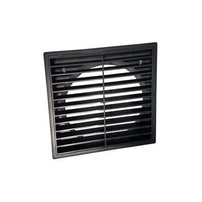 Ventair Accessories Square Fixed Louvre Grille Lights-For-You V100FLBL