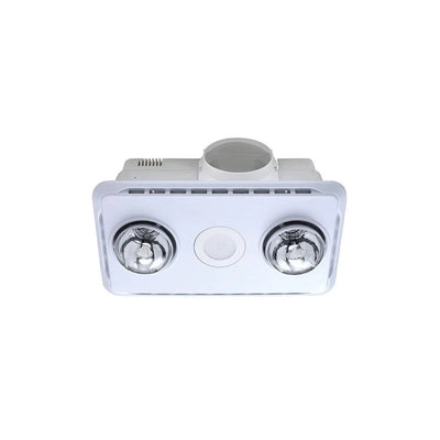Ventair Bathroom Heaters Ventair Brook 2 Centre Downlight and Fan White Lights-For-You VHF2W