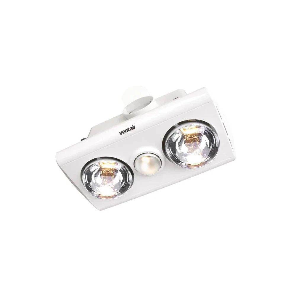 Ventair Bathroom Heaters Ventair Klein 2 Heat Lamps White Lights-For-You H2W