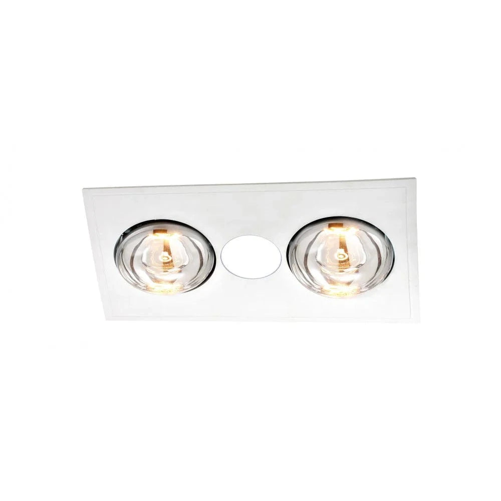 Ventair Bathroom Heaters Ventair Myka 2 Heat Lamps Lights-For-You M2HDLXWH
