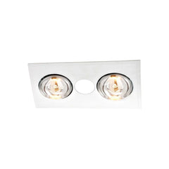 Ventair Bathroom Heaters Ventair Myka 2 Heat Lamps Lights-For-You M2HDLXWH