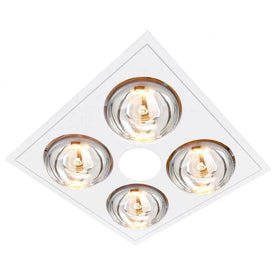 Ventair Bathroom Heaters Ventair Myka 4 Heat Lamps Lights-For-You M4HDLXWH