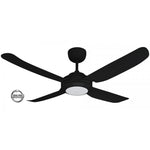 Ventair Ceiling Fans Ventair Spinika II 1220mm Ceiling Fan with Light Lights-For-You SPIN1204BL-L