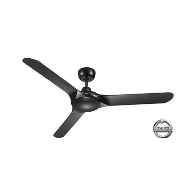 Ventair Ceiling Fans Ventair Spyda 1250mm 3 Blade Ceiling Fan Lights-For-You SPY1253NBL