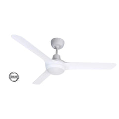 Ventair Ceiling Fans Ventair Spyda 1250mm 3 Blade Ceiling Fan with Light Lights-For-You SPY1253WH-L
