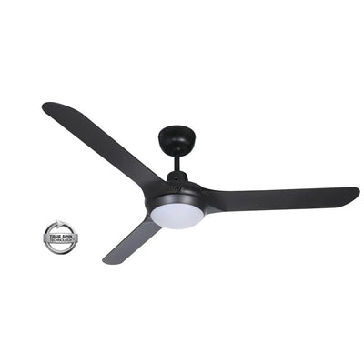 Ventair Ceiling Fans Ventair Spyda 1570mm 3 Blade Ceiling Fan with Light Lights-For-You SPY1573BL-L