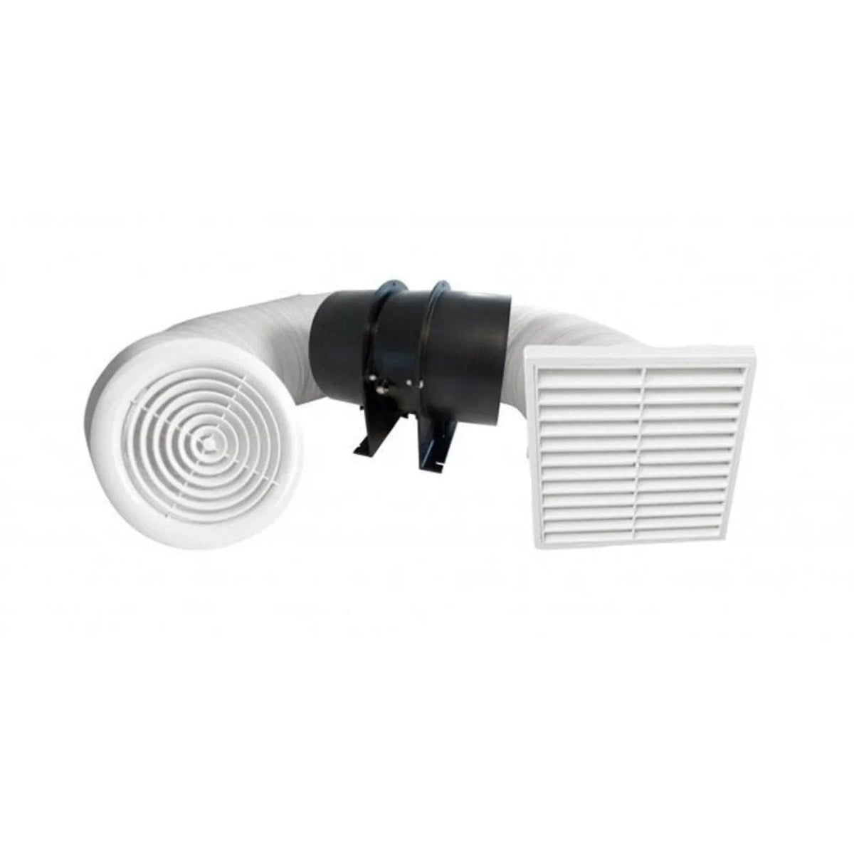 Ventair Exhaust Fans 394m³/h Ventair inline Exhaust Fans and Kits 150mm in White - FAN0101 Lights-For-You FAN0101